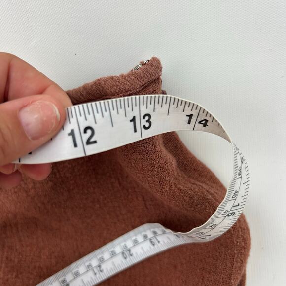 Savannah Morrow Fringe Mini Skirt Knit Rust Boho Small Bohemian Festival - Picture 10 of 10